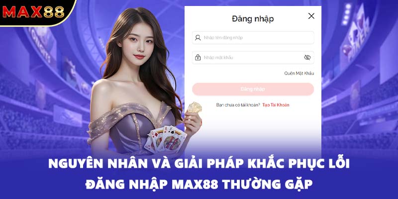 Nguyên nhân và giải pháp khắc phục lỗi đăng nhập MAX88 thường gặp